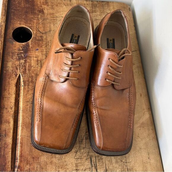 Stacy Adams Tan Brown Leather Oxford Dress Shoes Men’s 10.5 good preworn conditi main image 7